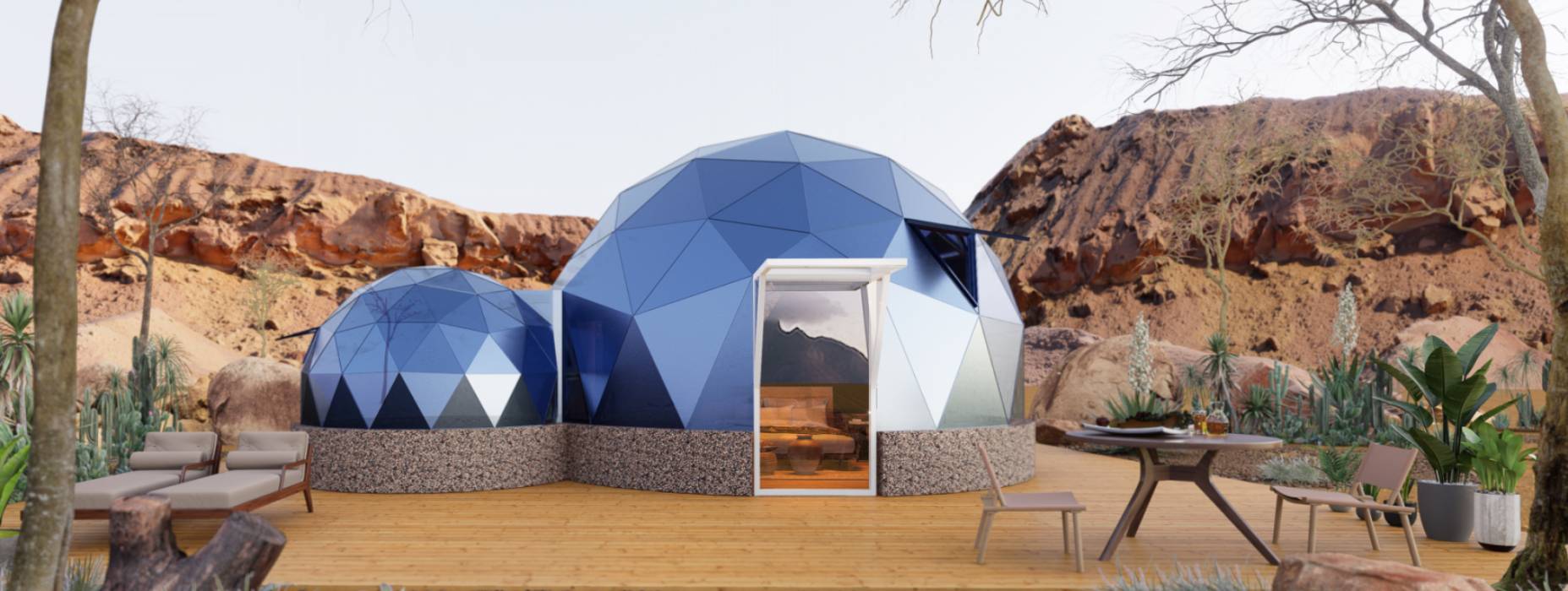 海晏县球形智能光伏玻璃星空房